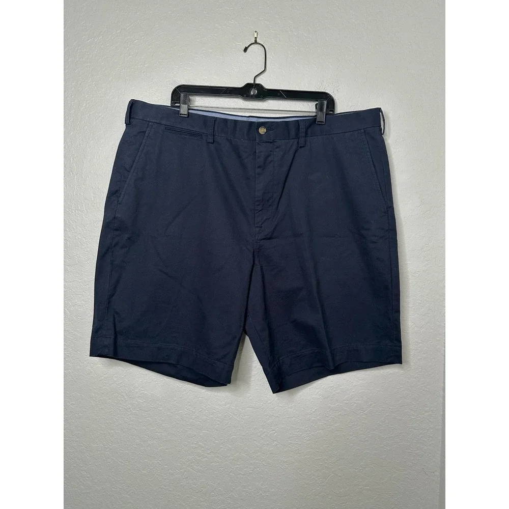 Polo Ralph Lauren  Navy Blue Stretch Classic Fit Chino Shorts Pockets